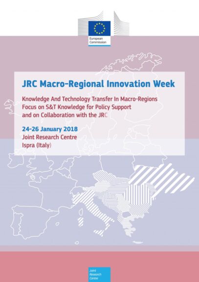 Macro-Regional Innovation Week, 24-26 Jan 2018, Ispra (ITALY)