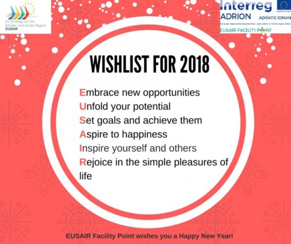 EUSAIR Facility Point wishlist for 2018 now published! :)