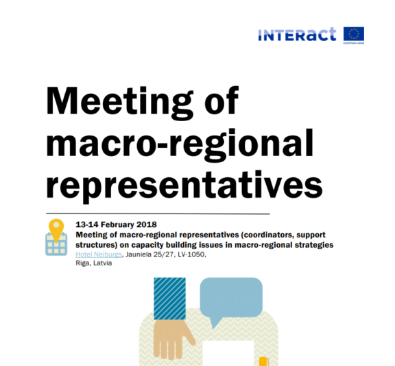 INTERACT | Meeting of macro-regional representatives on capacity building issues in the EU macro-regional strategies