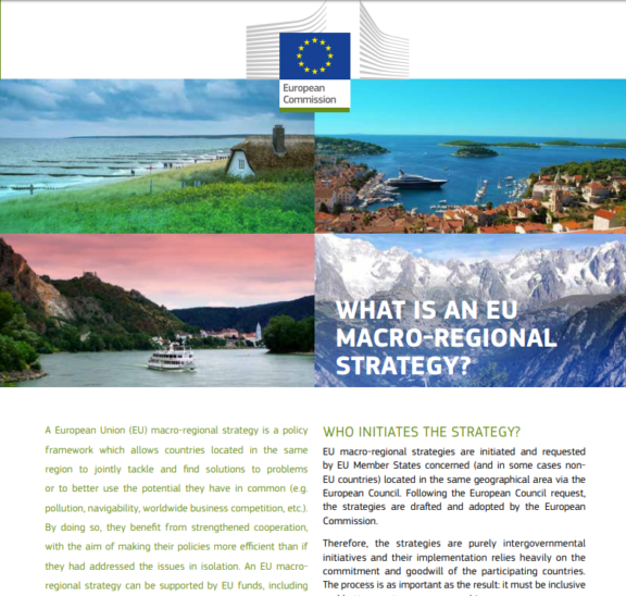 FACTSHEET – What is an EU macro-regional strategy?