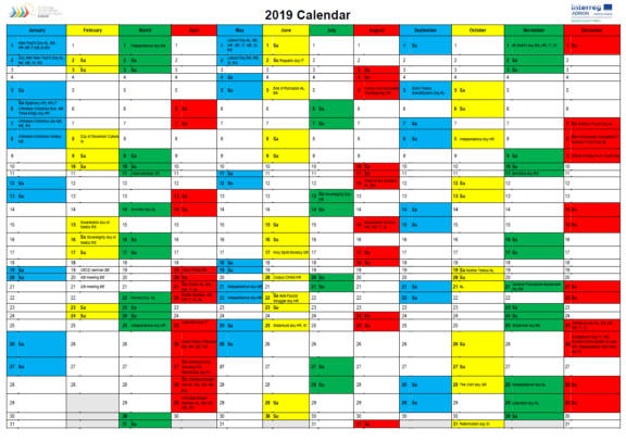 EUSAIR calendar 2019!
