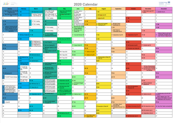 The new updated EUSAIR calendar 2020 is here!