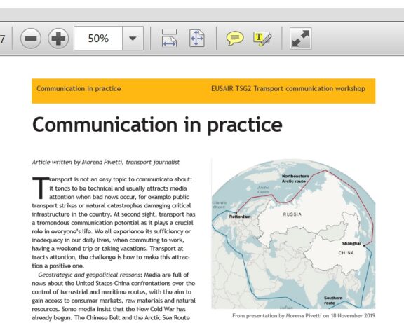 Report on the outcomes of the Communication Workshops – towards the common vision and mission