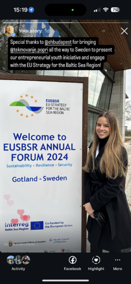 POPRI EUSAIR Youth at the EUSBSR Annual Forum