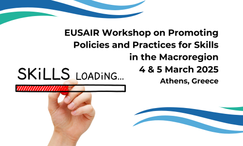 Registration is open for EUSAIR Workshop on Promoting Policies and Practices for Skills in the Macroregion